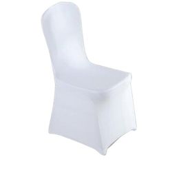 Cubiertas de silla de fiesta de bodas de poli￩ster blanco para bodas Banquete plegable Decoraci￳n del hotel
