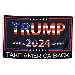 New Trump 2024 Flag 90x150cm Miss Me Yet Trump Flags 3x5 Feet Home Garden Banners For US Presidential Election Flags DHL Delivery