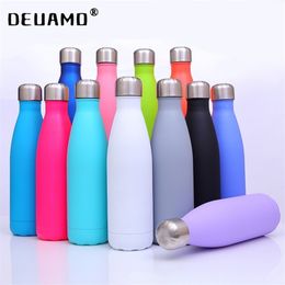 Custom Thermos Bottle For Water Bottles DoubleWall Insulated Vacuum Flask Stainless Steel Cup Outdoor Sports Drinkware 220706