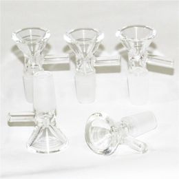 14mm 18mm Heady Smoking Glass Slide Bowl Pieces Bongs Bowls 3 Different Designs Male Water Pipes Reclaim Catcher Bubbler Dab Rigs Bong