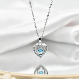 Beating Heart Necklace Women's Summer Taigang Light Luxury Clavicle Chain 2022 New Valentine's Day Gift for Girlfriend