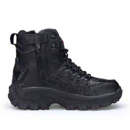 Boot Winter/autumn Men High Quality Brand Military Leather Special Force Tactical Desert Combat Boat Outdoor Shoe Snow 220805