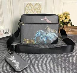 NEUE Herren Umhängetaschen Canvas Leder Designer Messenger Bag Damen Trip Postman Klassische Handtasche Aktentasche Umhängetasche Gute Qualität für Jungen-Mädchen-Geldbörsen
