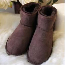 multicolor Classic Design U5854 Short Mini Women's Snow Boots Women's Boots KEEP WARM BOOTS Sheepskin Leather Belt Card Dust Bag