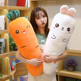 Pc Cm Cute Rabbit And Carrot Plush Toys Beautiful Animal Plants Soft Stuffed Pillow Children Girls Birthday Gifts J220704