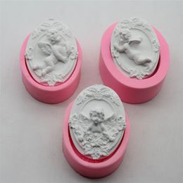 Soap Silicone Craft Cute Baby Angel Shape Form Candle Mould DIY Aroma Plaster Making Tool Fondant Cake Baking Moulds 220721
