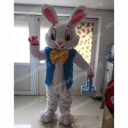 Performance Easter rabbit Mascot Costumes Halloween Christmas Cartoon Character Outfits Suit Advertising Carnival Unisex Adults Outfit