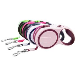 Dog Collars & Leashes Retractable 3M5M For Medium Large Pet Cat Outdoor Walking Automatic Extending Strong Nylon Collar Leads Products