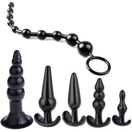 A22 Anal Plug For Women Men Silicone Dildo Sets 10-Bead Anus G Spot Butt Masturbation sexy Toys for Couple SM Tool Beauty Items