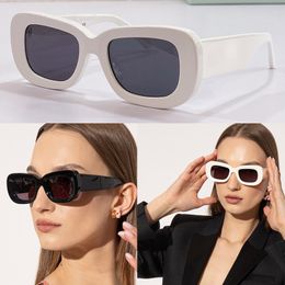 Trendy White womens mens sunglasses The narrowed square shape conforms to the current aesthetic OMRI019 vacation UV protection top quality original box