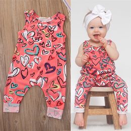 Girl Jumpsuits 024M born Infant Baby Girl Outfit Clothes Romper Jumpsuit Floral 220707