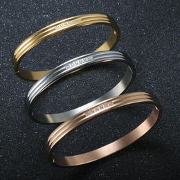 wave bracelets UK - Bangle Luxury Trend Couple Striped Waves Bracelets 4mm 6mm 8mm Width CZ Crystal For Women Cubic Zirconia Bangles Jewelry Wedding Gift