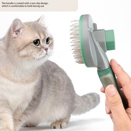Professional Cat Grooming Tools Pet Comb Dogs Hair Removal Combs Kitty Self-Cleaning Comb Brush Remove Floating Hairs Keep Cats Skin Healthy ZL1193