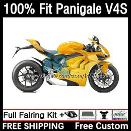 OEM Fairings For DUCATI Panigale V 4 V4 S R V4S V4R 18-21 Body Kit 1DH.69 Street Fighter V4-S V4-R V-4S 2018 2019 2020 2021 V-4R 18 19 20 21 Injection Mould Bodywork glossy golden