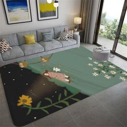 Carpets Elf Girl Carpet Living Room Small Hedgehog Bedroom Decoration Modern Home Children's Floor MatsCarpets