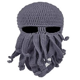 -2018 Unisex Octopus вязаная шерстяная лыжная маска для маски для вечеринки в сфере хэллоуин