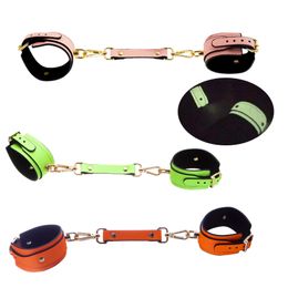 Exotic Accessories Adjustable PU Leather Luminous Handcuffs Ankle For Restraints sexy Bondage Couples