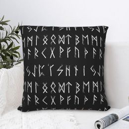 Cushion/Decorative Pillow Futhark Runes Scarf Throw Case Viking Norse Mythology Short Plus Cushion Covers For Home Sofa Chair Decorative Bac