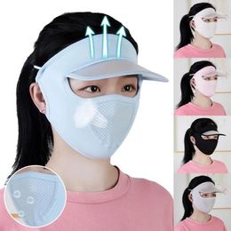 Hat Summer Sun Shield Ice Mask With Double Lenses Wind Shield Eye Mask Outdoor Cycling Sun Shield Uv Cap