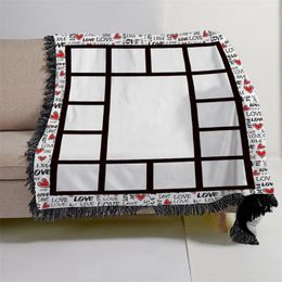 Sublimation Panels Blanket Polyester Thermal Transfer Blankets Customise Gift Warm Sofa Cover Wholesale A02