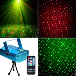LED Stage Light DJ Disco Light Projector Laser Lights Sound Activated Flash For Christmas Party Wedding