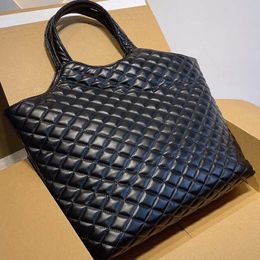 Gaby Handbags Tote Bags High Quality Shoulder Shopping Bag Genuine Leather Rhombic Pattern Fashion Letters Quited Beach Handbag Purse