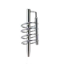 NXY Chastity Device Stainless Steel Four Ring Urethral Tube Metal Cb Male with Plug Rod Sex Products Lock 0416