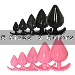 Silicone Butt Plug Anal Plug Unisex Sex Stopper 3 Different Size Adult Toys for Men/Women Anal Trainer for Couples 220412