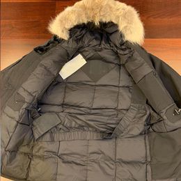 Winter Fourrure Down Parka Homme Jassen Chaquetas Outerwear Wolf Fur Hooded Manteau Wyndham Canada Jacket Coat Hiver Doudoune S-3XL