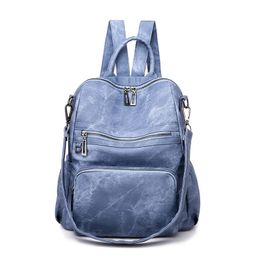 School Bags Impermeable Mexican Vintage Wholesale Hot Selling Waterproof Girls Shoulder Bag Leather Backpack