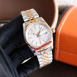 High Quality Watches 126231 36mm Date Miyota 8215 Automatic Womens Mens Watch Sapphire Mirror Silver Dial Rose Gold Two-Tone Bracelet Gents Ladies Wristwatches