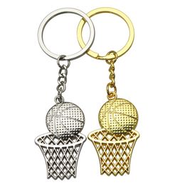 Basketball Keychain Trendy Design Keyring Aolly Basket Net Key Rings Bags Charms Gift for Men Women