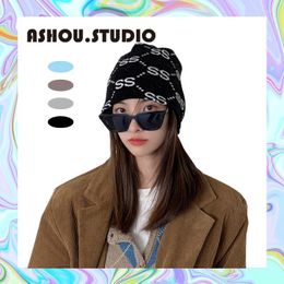 Beanie/Skull Caps Women's Thin Simple Letter Printed Turban Cotton Warm Hat Baotou Beanie CorrosBeanie/Skull Elob22