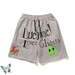 Men's Shorts Lucky Me I See Ghost Shorts Men Women Terry Drawstring Short Pants T220825