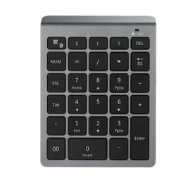 Bluetooth Wireless Numeric Keypad 28 Keys Numpad Digital Keyboard Number Pad for Accounting Teller Windows Android Tablet Laptop