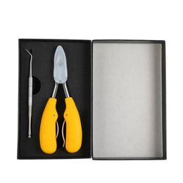 Fast 2023 Stainless Steel Nail Clipper Cutter Toe Finger Cuticle Plier Manicure Tool set with box for Thick Ingrown Toenails Fingernail