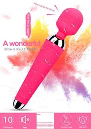 NXY Vibrators Typical cordless USB charging Full body massage powerful personal vibration tool women man wand massager 0406