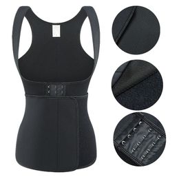 Hot Neoprene Sauna Sweat Waist Trainer Corset Trimmer for Women Belly Tummy Control Shapewear, Waist Cincher Body Shaper Workout Shirts