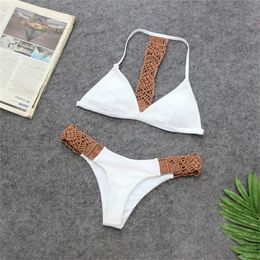 est Sexy Bikinis Low Waist Female Swimwear Women High Cut Bikini Set String Swimming Suit For White Swimsuit 220408
