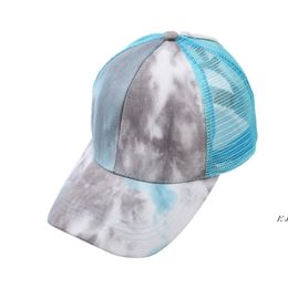 Party Hats Summer Sunhat Women Ponytail Baseball Cap Snapback Adjustable Ponytail Mesh Trucker Hat GCE13926
