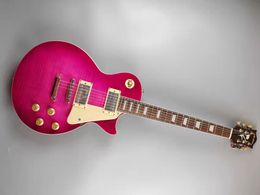 High quality electric guitar, purple tiger pattern, mahogany body, rosewood fingerboard, environmental paint, in stock