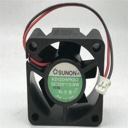 Original SUNON 4020 KD1204PKS2 DC12V 0.9W 4CM two-wire cooling fan