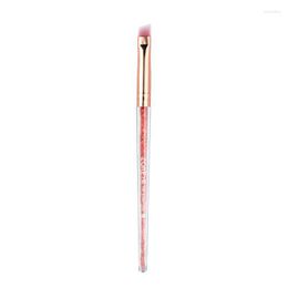 Eyelash Curler Professional Bevel Eyebrow Brush Pink/Gold Angled High Quality Makeup Acrylic Rhinestone Eye Harv22