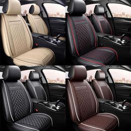 Car Seat Covers Leather Auto Front Rear Cushion Cover For Cars SUV Pick-up Truck Protector Interior AccessoriesCar