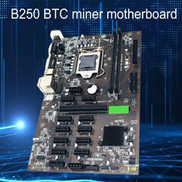 Motherboards Mining Expert 12 PCIE Rig BTC ETH Motherboard For Asus LGA1151 USB3.0 SATA3 Intel B250 B250M DDR4 Support VGAMotherboards