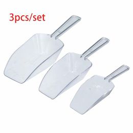 3pcs/set Plastic Ice Shovel Scoop for Grain Coffee Beans Bonbons Bar Scraper Kitchen Accessories 220509