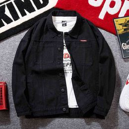 6XL 7XL 8XL Oversized Men's Denim Jacket Baggy Streetwear 2022 Spring Fashion Black Bat Sleeve Casual Coats Plus Size Clothing Y220803