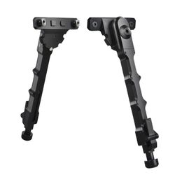 Tactical Accessories V9 Bipod for M-Lok System Rail Foldable Bipod with Height Adjustment 6 to 8 inches M4 AR15 Hunting Rifle Airsoft Aluminum Alloy