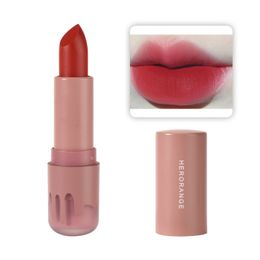 Small Flower Tube Lipstick Matte Temperament Lipstick #03 Sugar Heart Apple 1pc