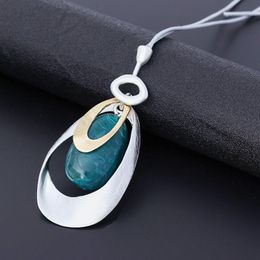 womens costume jewelry UK - Pendant Necklaces Fashion Big Statement Necklace Trend Long Chains Suspension Pendants 2022 Costume Jewelry For Women Unusual AccessoriesPen